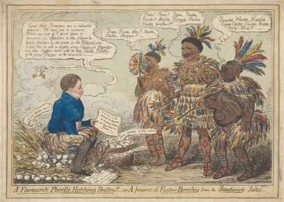 Un Barboncino Preferito che Incuba Pollame!! - o Un Regalo di Pantaloni di Piume dalle Isole Sandwich da Robert Isaac Cruikshank