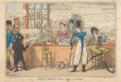 Dandies che si divertono da Robert Isaac Cruikshank