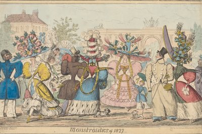 Mostruosità del 1827 da Robert Isaac Cruikshank
