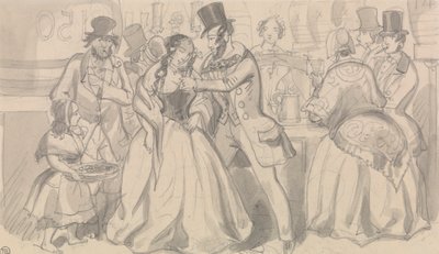 Ristoro pubblico in bassa società da Robert Isaac Cruikshank
