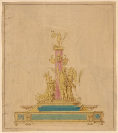 Disegno per un calamaio da Robert Joseph Auguste