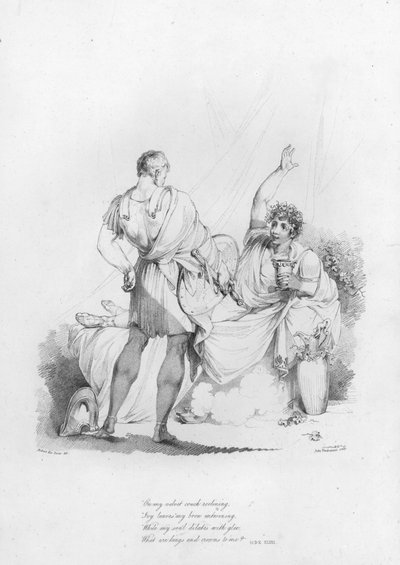 Anacreonte, Ode XLVIII (incisione) da Robert Kerr (after) Porter