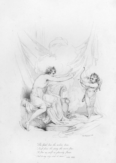 Anacreonte, Ode XXXIII (incisione) da Robert Kerr (after) Porter