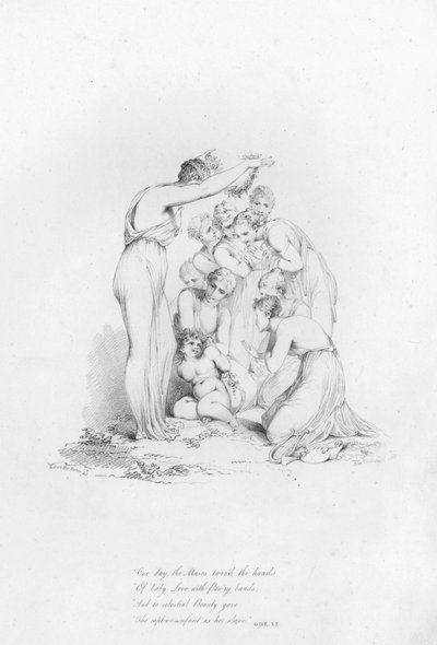 Anacreonte, Ode XX (incisione) da Robert Kerr (after) Porter