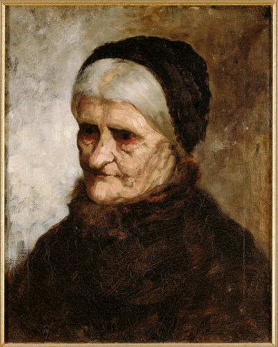 Testa di una vecchia, 1881 da Robert Koehler