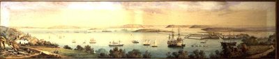 Veduta panoramica della baia di Cork da Robert L. Stopford