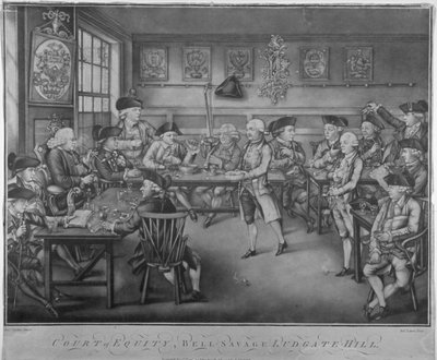 Corte di equità, Belle Sauvage Inn, Ludgate Hill, City of London da Robert Laurie