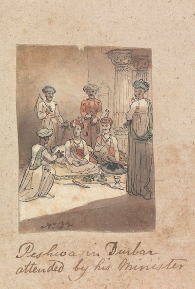 Il Peshwa Maratha e i suoi ministri da Robert Mabon