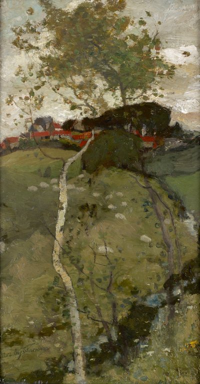 Villaggio su una collina - La betulla d