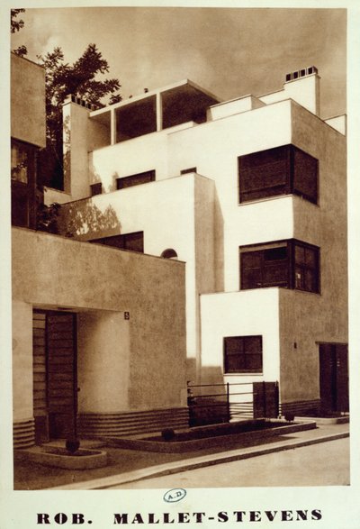 Casa sulla rue Mallet-Stevens, 16° arrondissement a Parigi, c.1930 da Robert Mallet Stevens