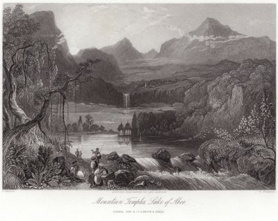 Templi di montagna sul lago di Aboo da Robert Melville Grindlay