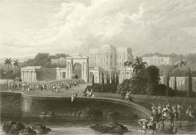 La residenza britannica a Hyderabad da Robert Melville Grindlay
