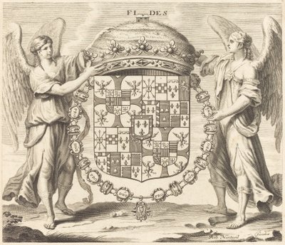 Stemma di Carlo II, Duca di Mantova da Robert Nanteuil