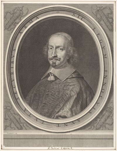 Cardinale Jules Mazarin, ca. 1652 da Robert Nanteuil