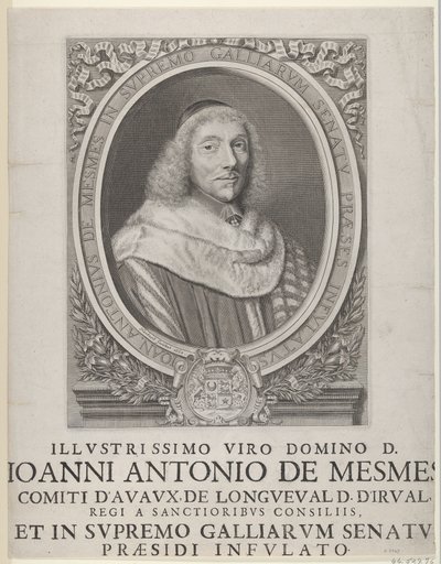Jean-Antoine de Mesmes, 1658 da Robert Nanteuil