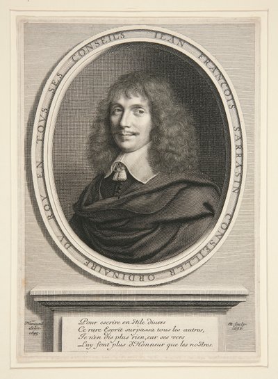 Jean-François Sarrasin, Uomo di lettere da Robert Nanteuil