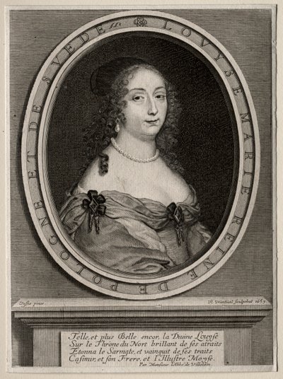 Maria Luisa di Gonzaga, Regina di Polonia, 1653 da Robert Nanteuil