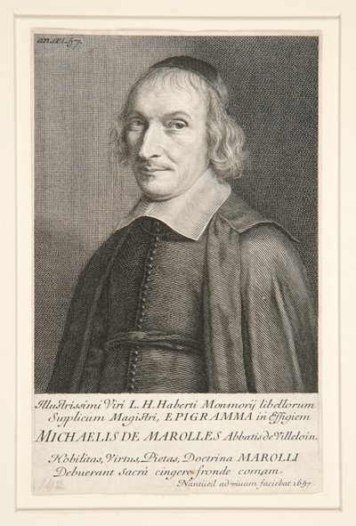 Michel de Marolles (1600-1681) da Robert Nanteuil