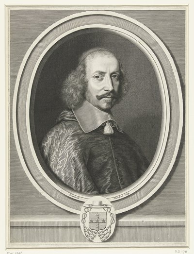 Ritratto del Cardinale Mazzarino, 1655 da Robert Nanteuil