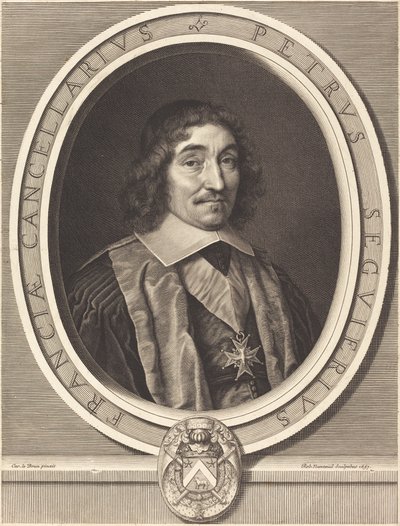 Cancelliere Pierre Seguier da Robert Nanteuil after Charles Le Brun