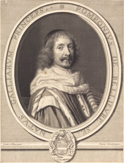 Pompone II de Bellievre da Robert Nanteuil after Charles Le Brun
