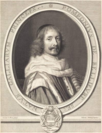 Pompone de Bellievre da Robert Nanteuil after Charles Le Brun