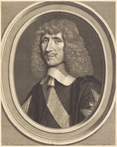 Leon-Bouthillier, Conte di Chavigny da Robert Nanteuil after Philippe de Champaigne