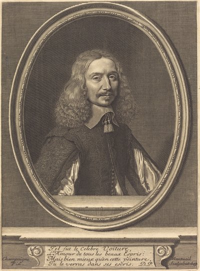Vincent Voiture da Robert Nanteuil after Philippe de Champaigne