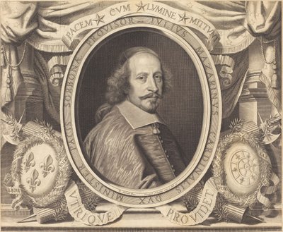 Cardinale Jules Mazarin da Robert Nanteuil after Pierre Mignard I