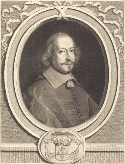 Cardinale Jules Mazarin da Robert Nanteuil after Pieter van Mol