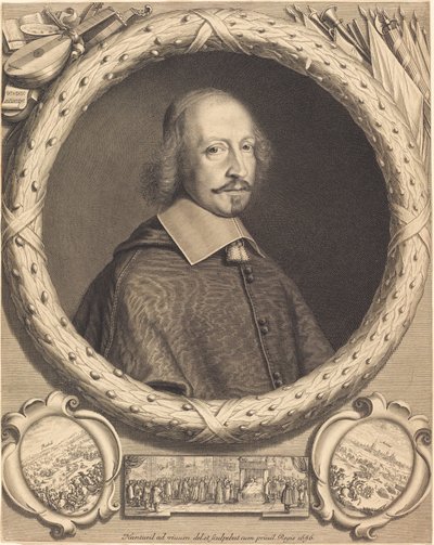 Cardinale Jules Mazarin da Robert Nanteuil and Israël Silvestre