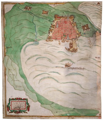 Carta della Baia di Algeri da Robert Norton