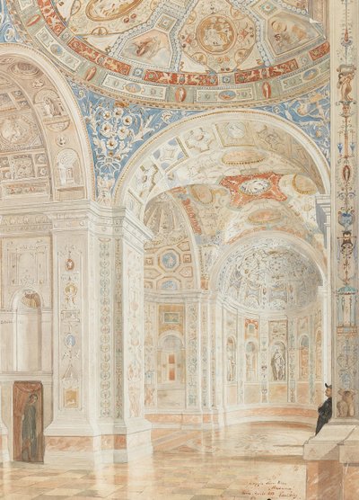 Interno della Villa Madama con decorazioni di Giulio Romano e Baldassare Peruzzi da Robert Oerley