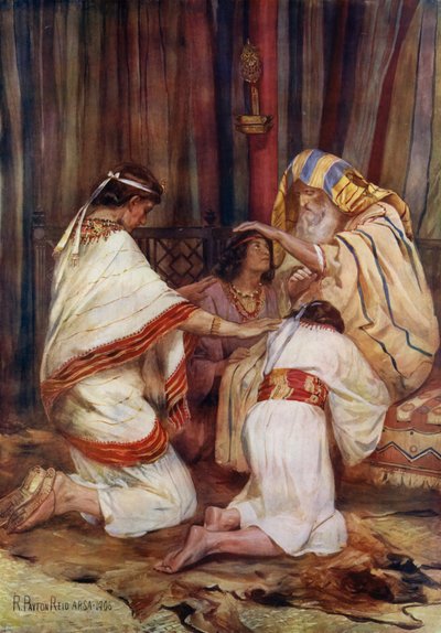 Giacobbe benedice i suoi nipoti da Robert Payton Reid