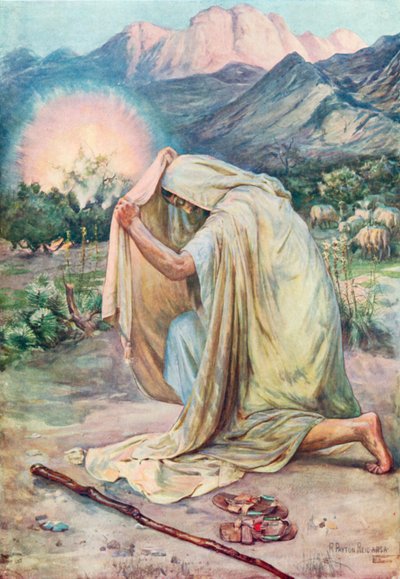 Il roveto ardente (litografia a colori) da Robert Payton Reid
