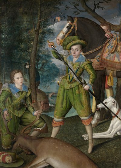 Henry Frederick 1594-1612, Principe di Galles, con Sir John Harington 1592-1614, 1603 da Robert Peake I