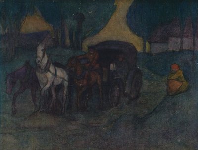 Strada di campagna in Polonia, c1901, 1905 da Robert Polhill Bevan