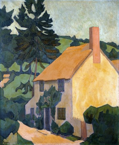 Cottage nel Devon, c.1920-24 da Robert Polhill Bevan