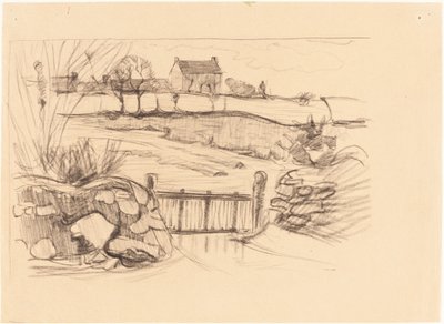Cancello della fattoria, Pont-Aven da Robert Polhill Bevan