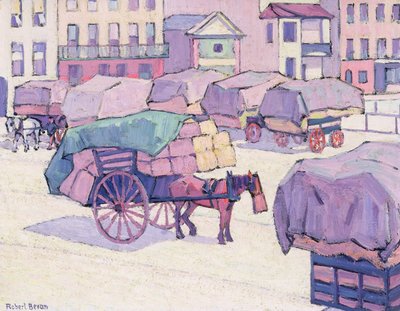 Carri di Fieno, Mercato di Cumberland da Robert Polhill Bevan