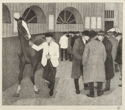 Mercanti di Cavalli al Barbican, 1921 da Robert Polhill Bevan