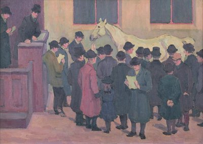 Vendita di cavalli al Barbican da Robert Polhill Bevan