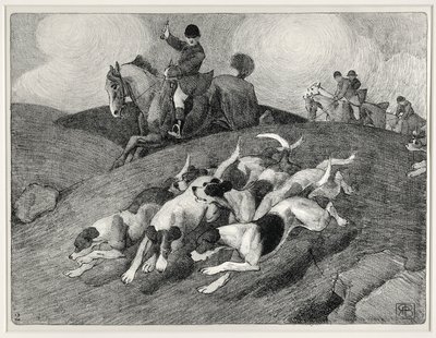 Scena di caccia da Robert Polhill Bevan