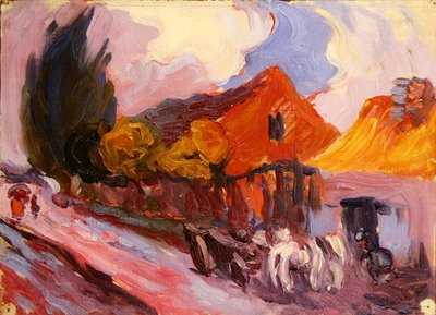 Fabbro polacco (olio su tela) da Robert Polhill Bevan