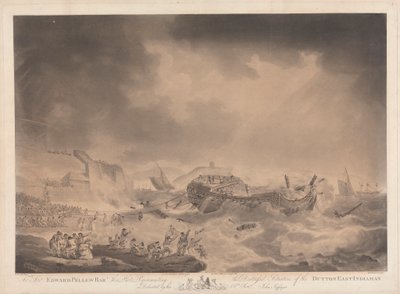 La situazione disperata della Dutton East Indiaman da Robert Pollard