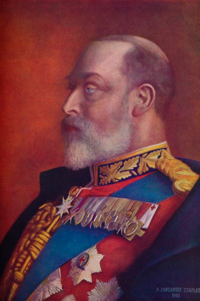 Re Edoardo VII nel primo anno del suo regno, 1901-1910 da Robert Ponsonby Staples