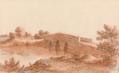 Un ponte in un paesaggio da Robert Price