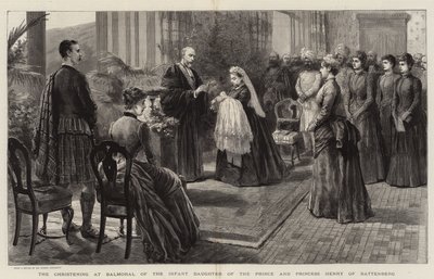 Il battesimo a Balmoral della figlia del Principe e della Principessa Henry di Battenberg da Robert Pritchett