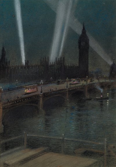 Fari di guerra sul ponte di Westminster da Robert Randoll