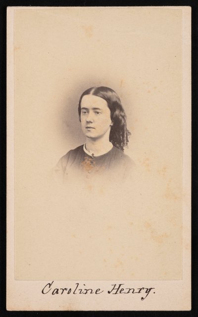 Ritratto di Caroline Henry 1839-1920, tra il 1860 e il 1869 da Robert. Robert Addis,RW Addis,Addis